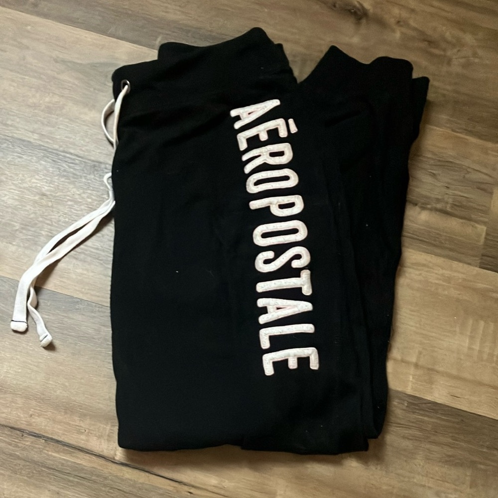 Black Aeropostale joggers- size medium